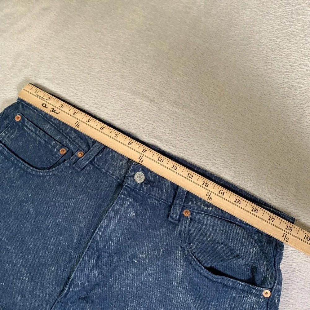 Levis 512 Jeans Mens‎ 36x32 Blue Acid Wash Slim Taper Stretch Denim Zip Fly